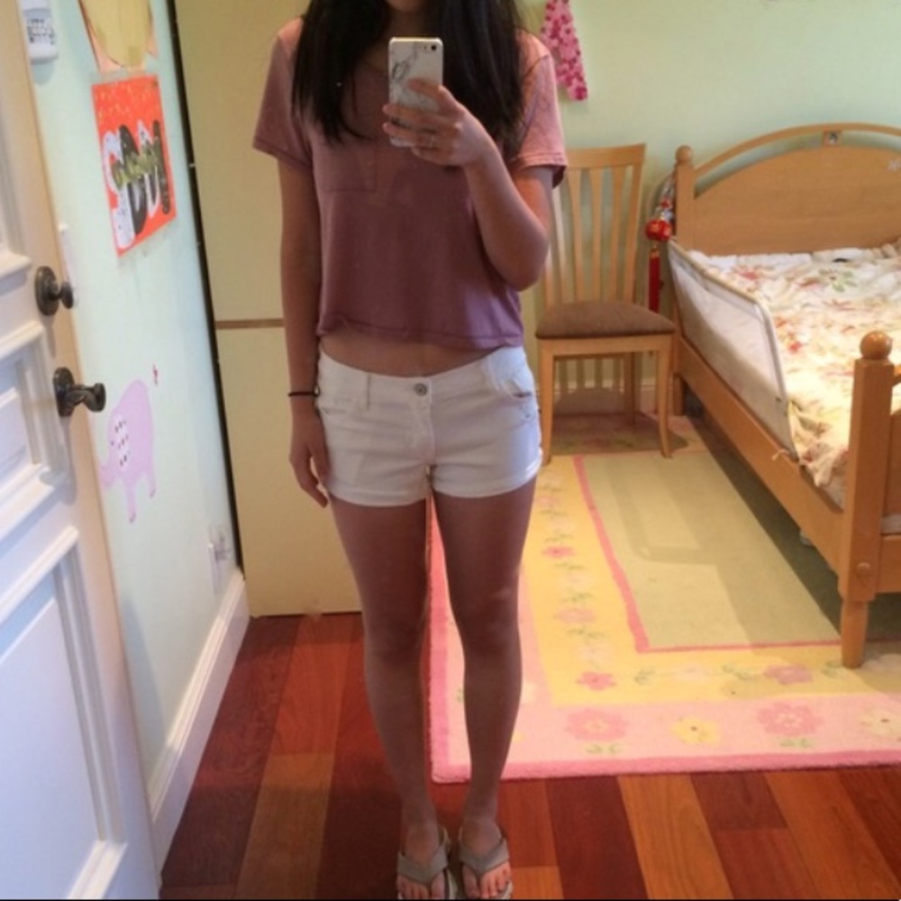 White Abercrombie & Fitch Shorts